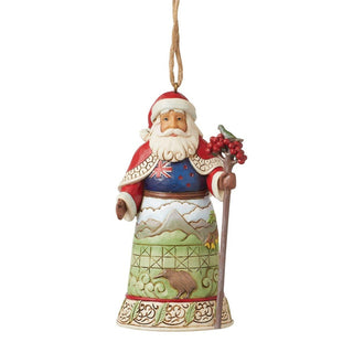 Jim Shore Heartwood Creek: New Zealand Santa Hanging Ornament sparkle-castle