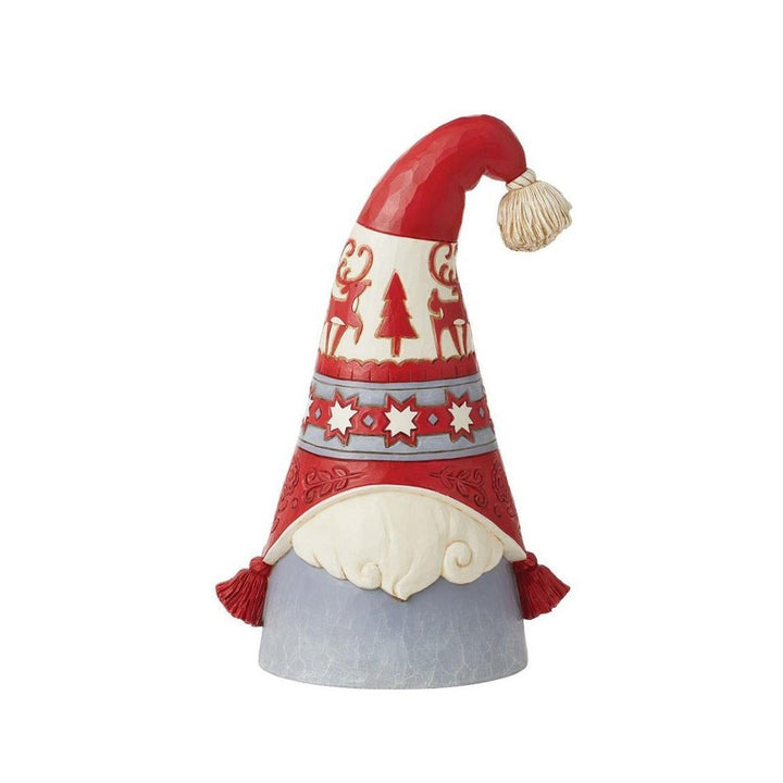 Jim Shore Heartwood Creek: Nordic Noel Gnome In Flaps Hat Figurine sparkle-castle