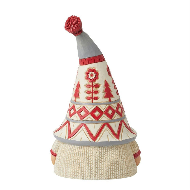 Jim Shore Heartwood Creek: Nordic Noel Gnome In Sweater Figurine sparkle-castle
