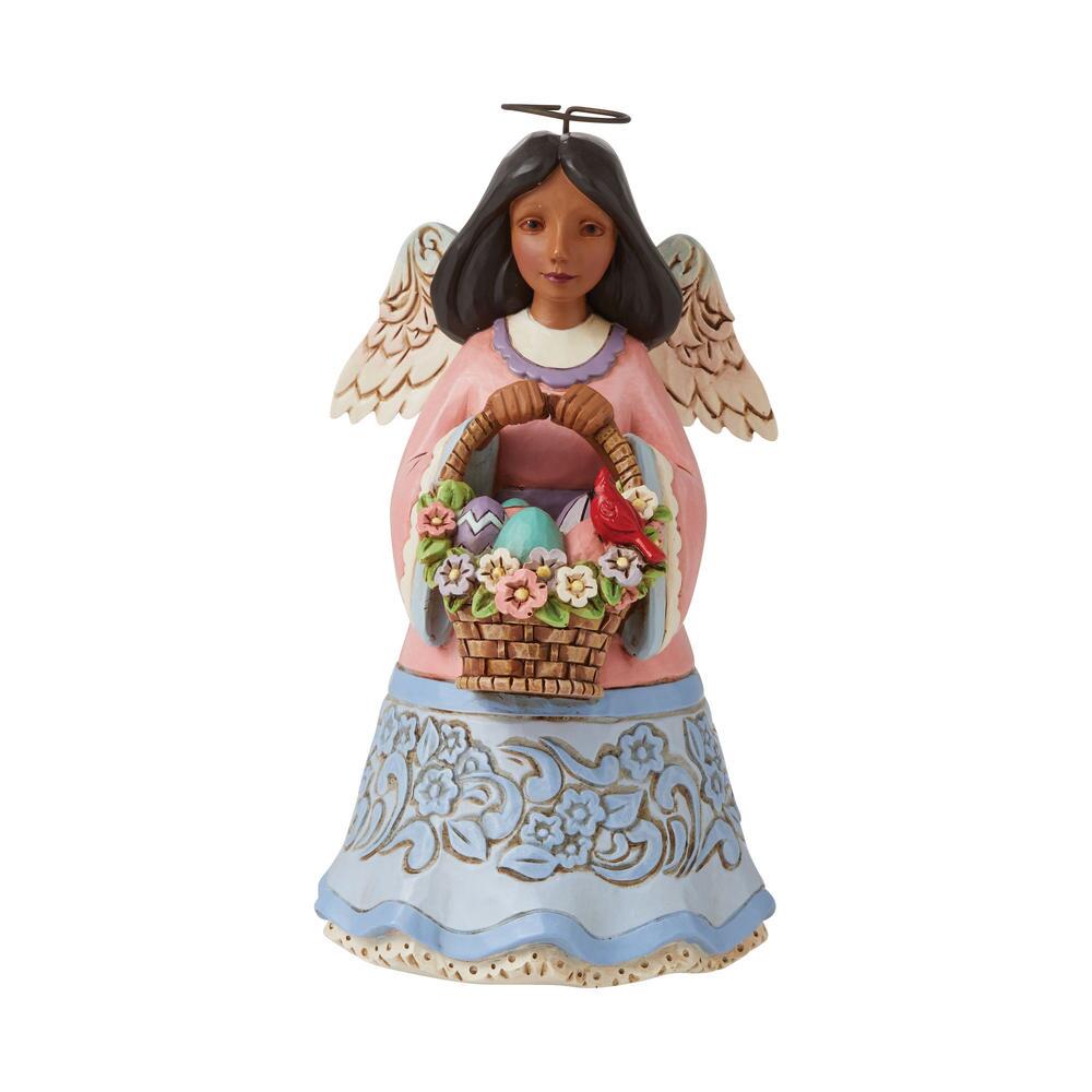 Jim Shore Heartwood Creek: Pint Sized African American Easter Angel Figurine sparkle-castle