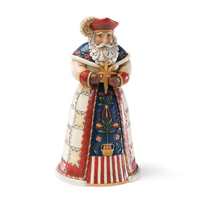 Jim Shore Heartwood Creek: Polish Santa Figurine sparkle-castle