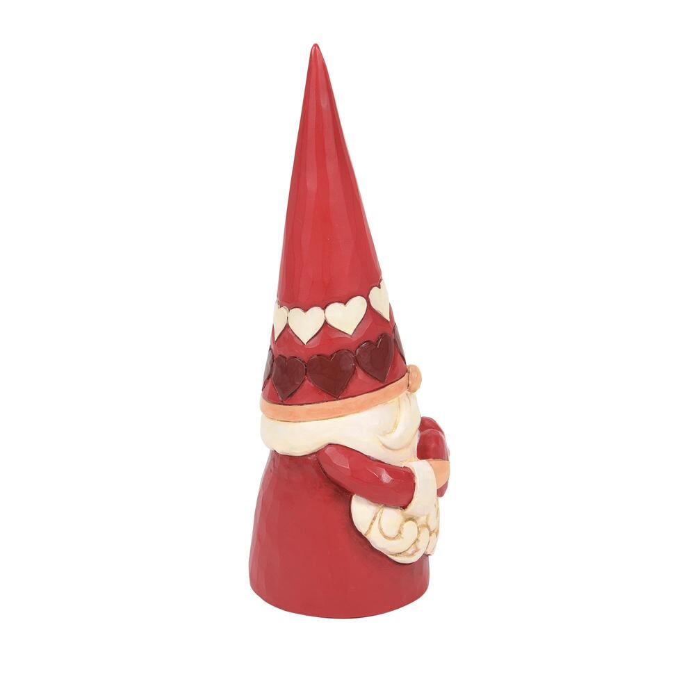 Jim Shore Heartwood Creek: Red Gnome Holding Heart Figurine sparkle-castle