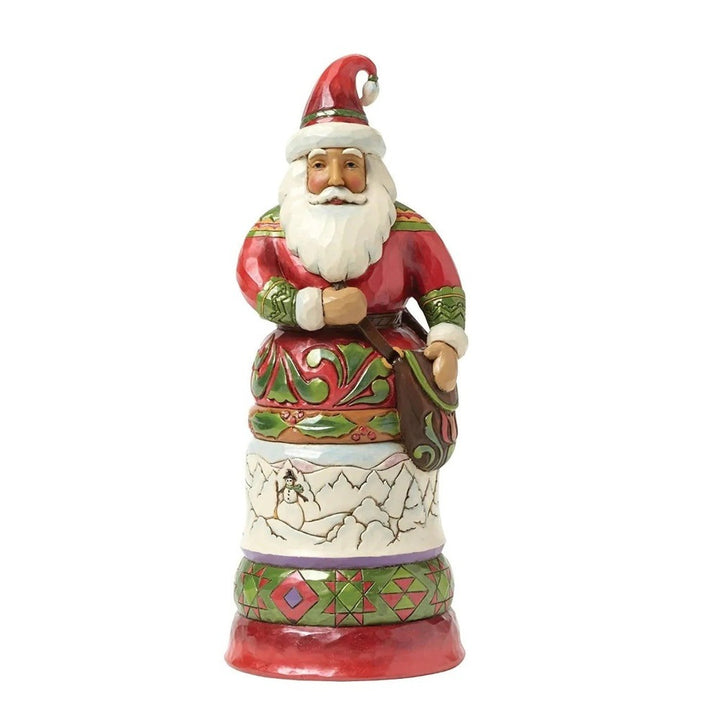 Jim Shore Heartwood Creek: Regal Santa with Bag Figurine sparkle-castle