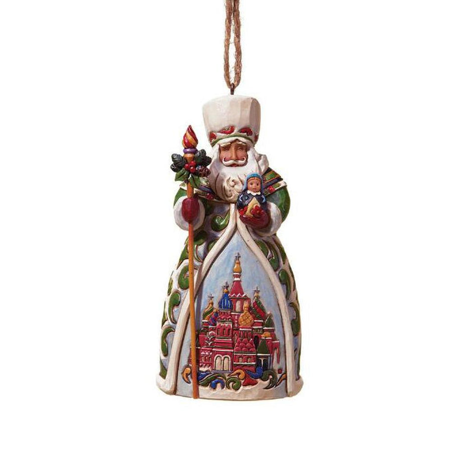 Jim Shore Heartwood Creek: Russian Santa Hanging Ornament sparkle-castle
