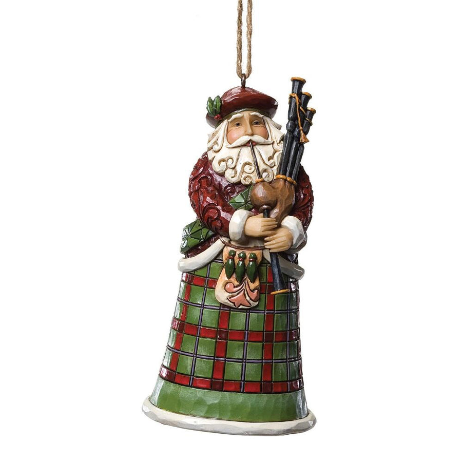 Jim Shore Heartwood Creek: Scottish Santa Hanging Ornament sparkle-castle