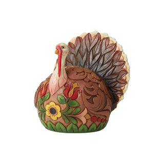 Jim Shore Heartwood Creek: Small Turkey Figurine sparkle-castle