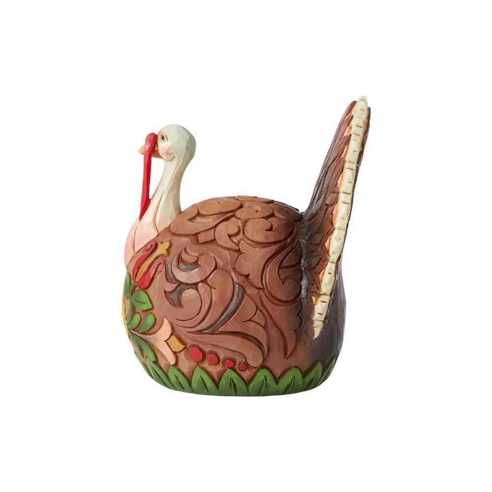 Jim Shore Heartwood Creek: Small Turkey Figurine sparkle-castle