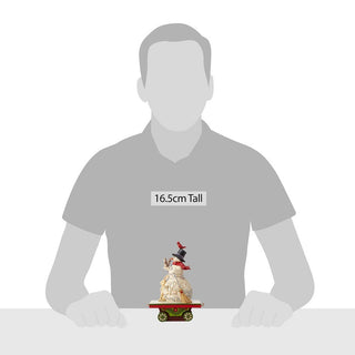 Jim Shore Heartwood Creek: Snowman Train Car Figurine sparkle-castle