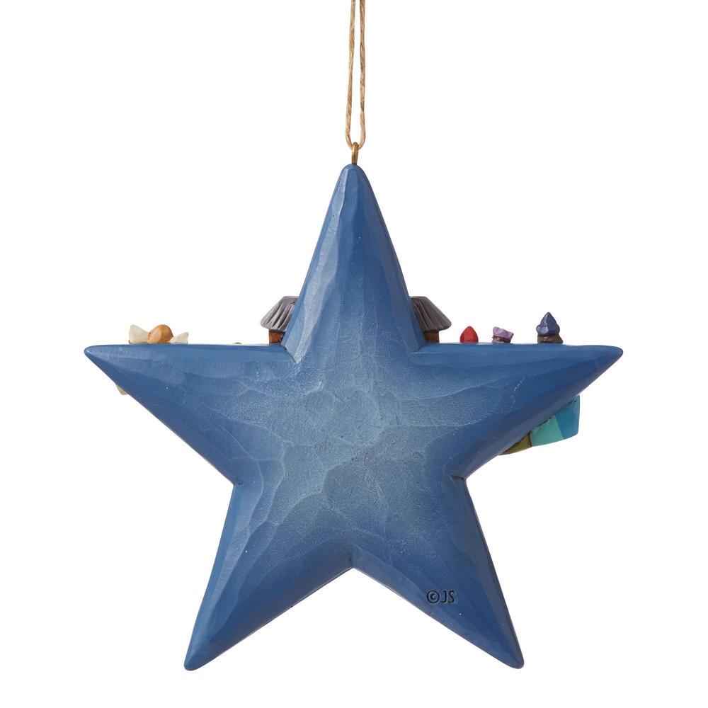 Jim Shore Heartwood Creek: Star Nativity Scene Hanging Ornament sparkle-castle