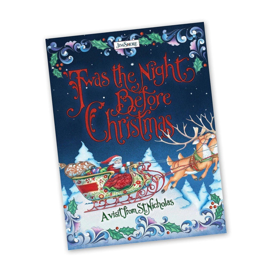 Jim Shore Heartwood Creek: 'Twas The Night Before Christmas Storybook sparkle-castle