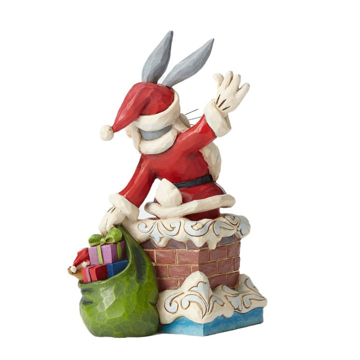 Jim Shore Looney Tunes: Santa Bugs Bunny Figurine sparkle-castle