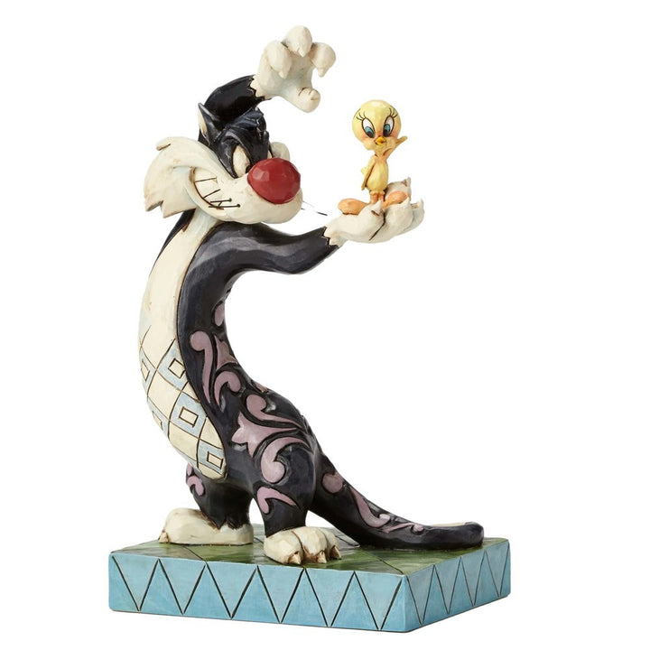 Jim Shore Looney Tunes: Sylvester Tweety Bird Figurine sparkle-castle