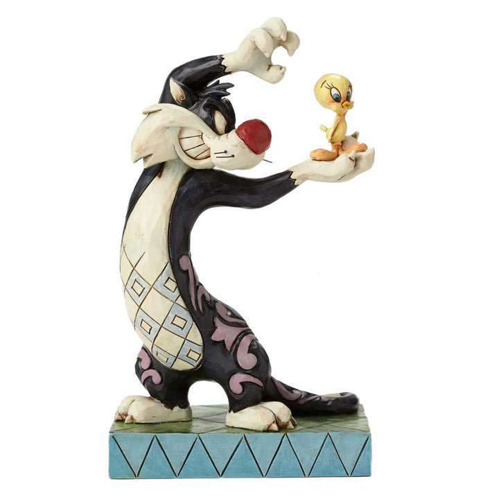 Jim Shore Looney Tunes: Sylvester Tweety Bird Figurine sparkle-castle