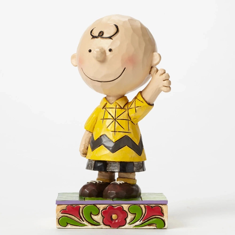 Jim Shore Peanuts: Charlie Brown Personality Pose Figurine sparkle-castle