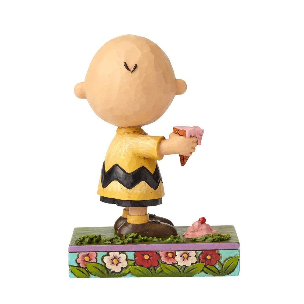 Jim Shore Peanuts: Charlie Brown Ice Cream Figurine sparkle-castle