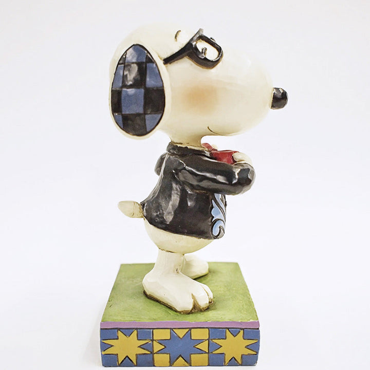 Jim Shore Peanuts: Father's Day Snoopy Tie Figurine sparkle-castle
