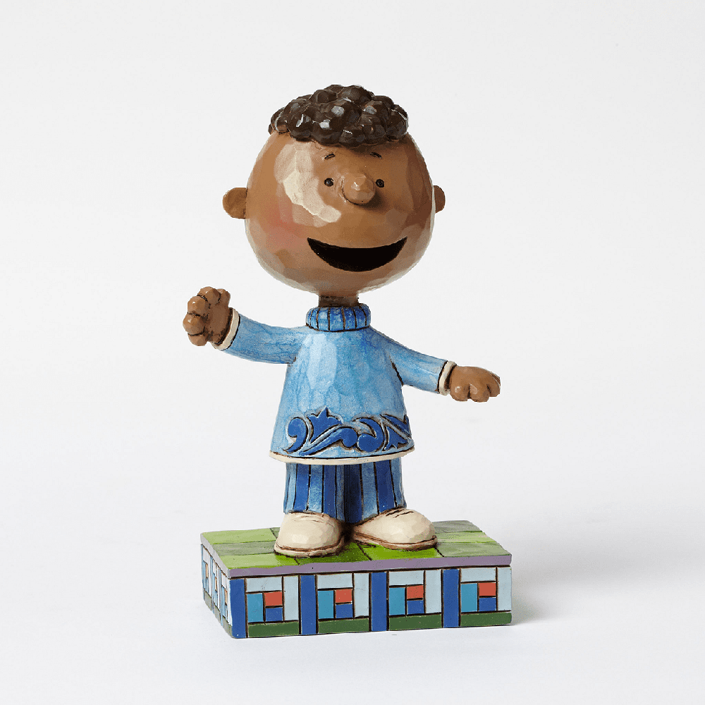 Jim Shore Peanuts: Franklin Personality Pose Figurine sparkle-castle