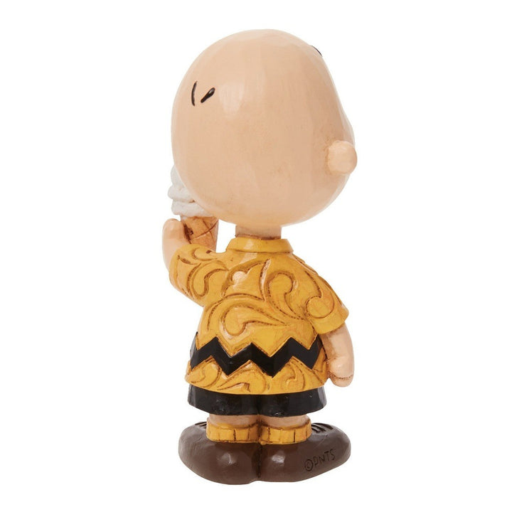 Jim Shore Peanuts: Mini Charlie Brown Ice Cream Figurine sparkle-castle