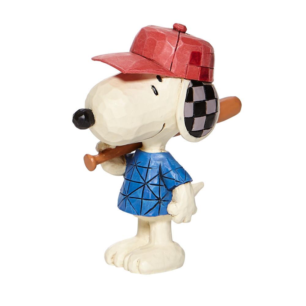 Jim Shore Peanuts: Mini Snoopy Baseball Figurine sparkle-castle