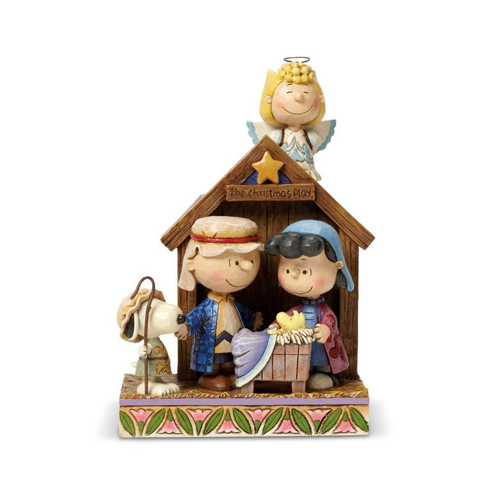 Jim Shore Peanuts: Peanuts Christmas Pageant Figurine sparkle-castle