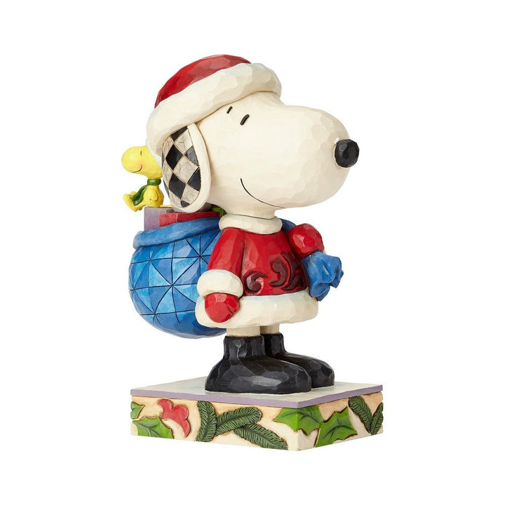 Jim Shore Peanuts: Santa Snoopy and Woodstock Figurine sparkle-castle