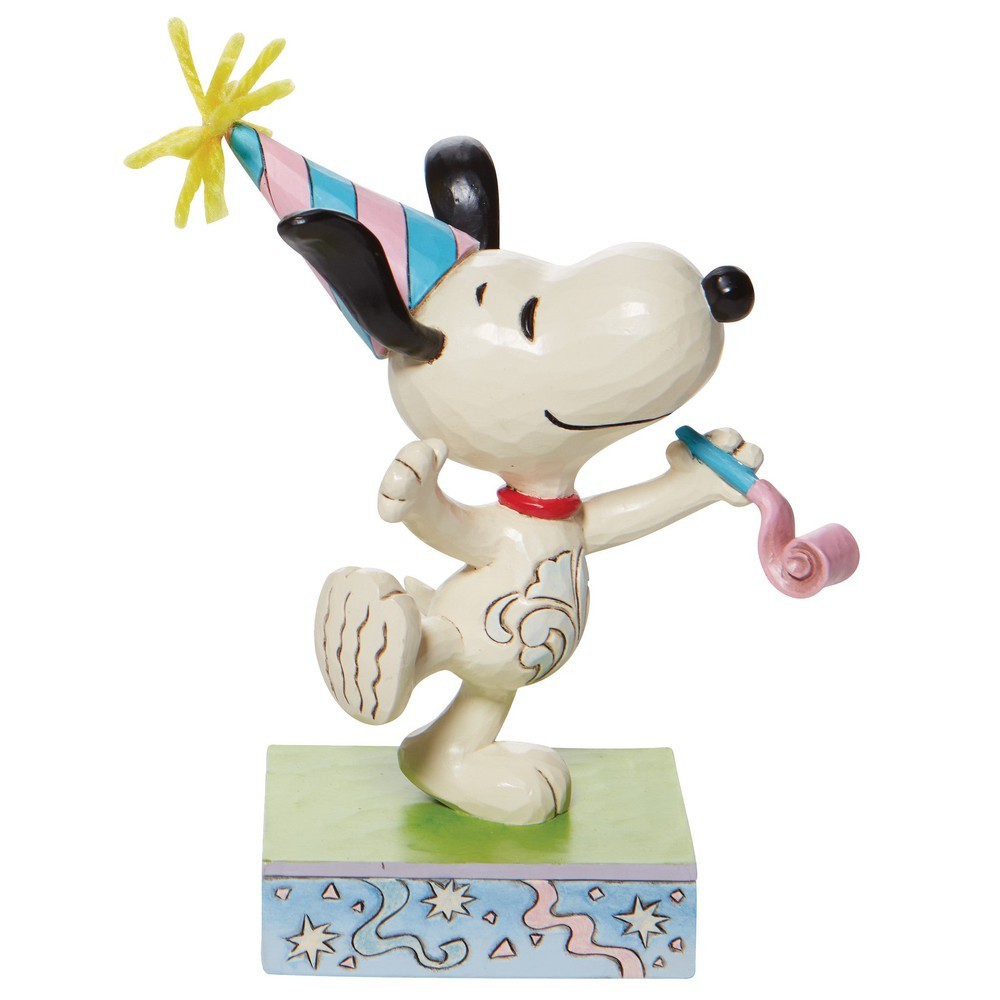 Jim Shore Peanuts: Snoopy Birthday Celebration Figurine sparkle-castle