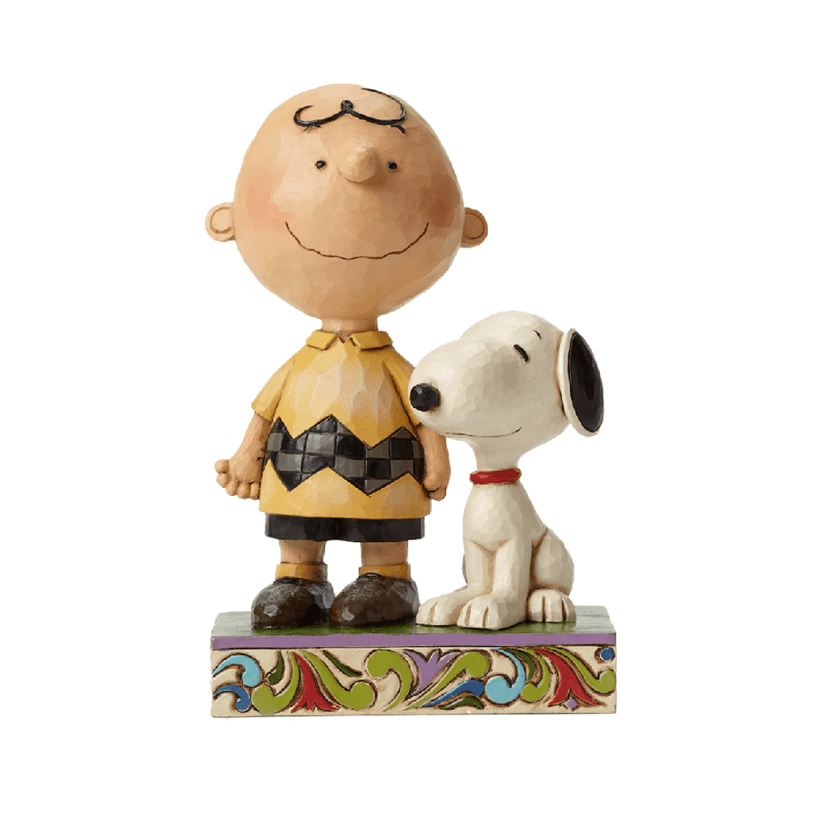 Jim Shore Peanuts: Snoopy & Charlie Brown Figurine sparkle-castle