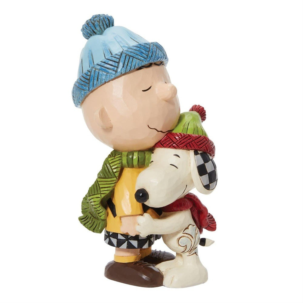 Jim Shore Peanuts: Snoopy & Charlie Brown Hugging Figurine sparkle-castle