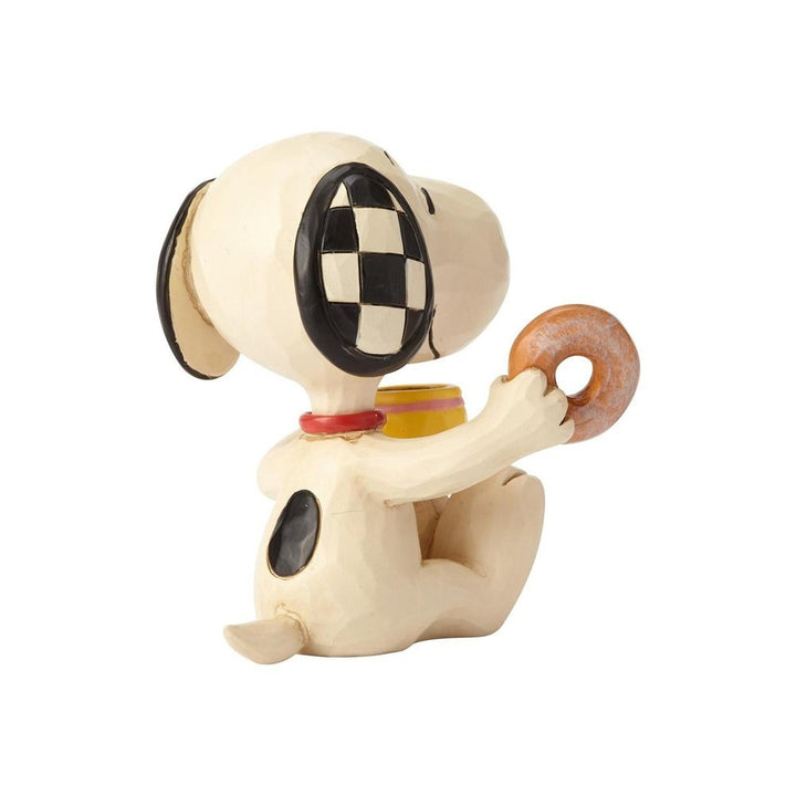 Jim Shore Peanuts: Snoopy Donut & Coffee Miniature Figurine sparkle-castle