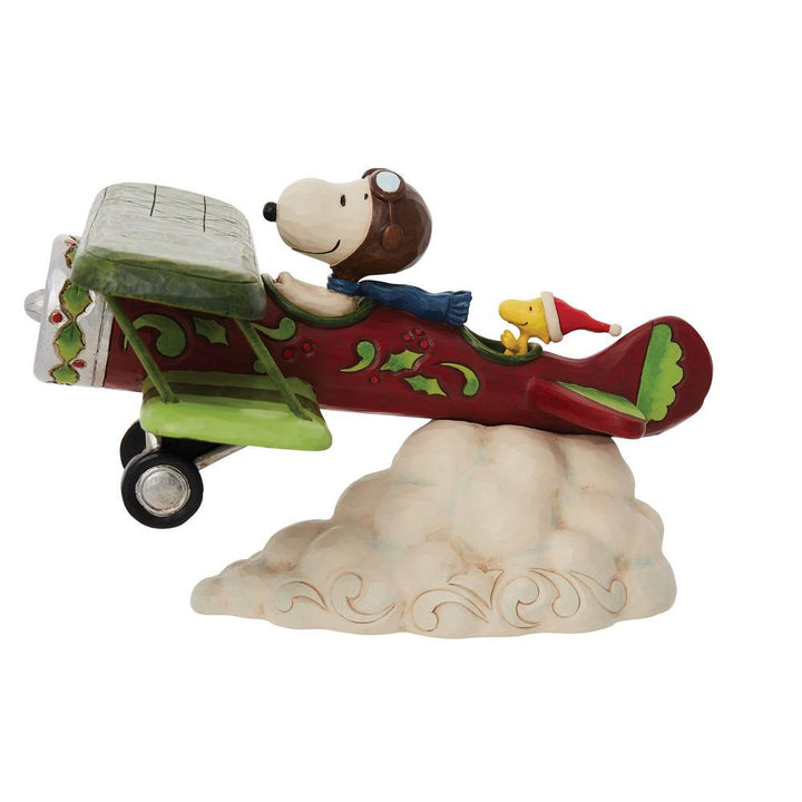 Jim Shore Peanuts: Snoopy Flying Ace Plane Figurine sparkle-castle