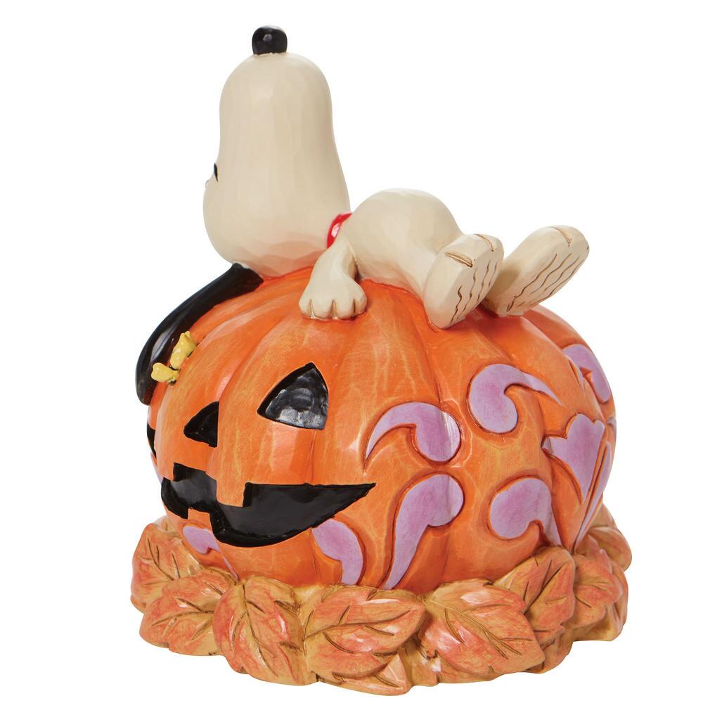 Jim Shore Peanuts: Snoopy Laying Top Carved Pumpkin Figurine sparkle-castle