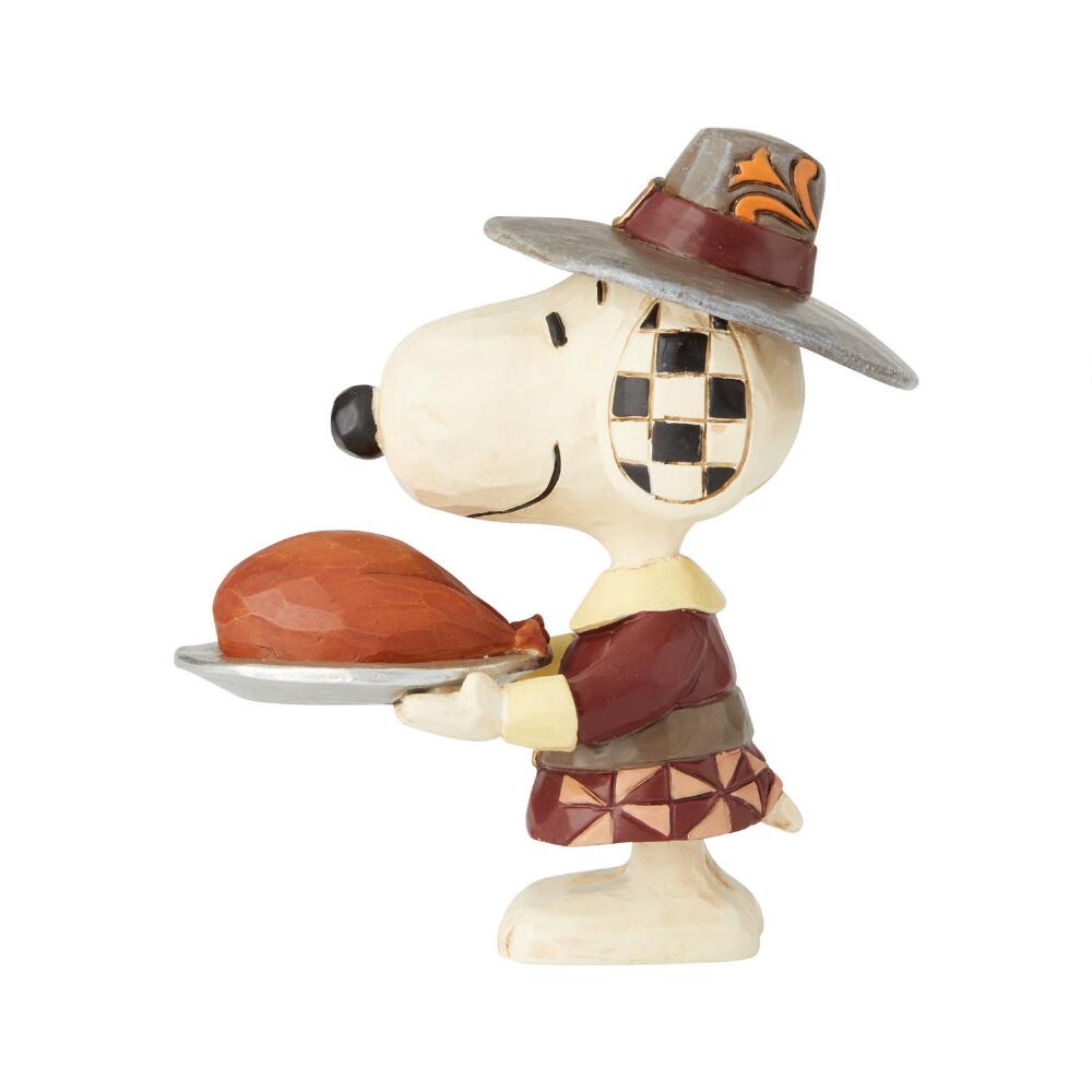 Jim Shore Peanuts: Snoopy Pilgrim Mini Figurine sparkle-castle