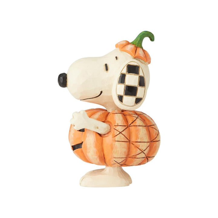 Jim Shore Peanuts: Snoopy Pumpkin Miniature Figurine sparkle-castle