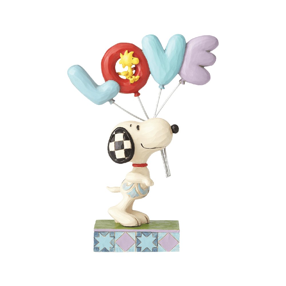 Jim Shore Peanuts: Snoopy Love Balloon Figurine sparkle-castle
