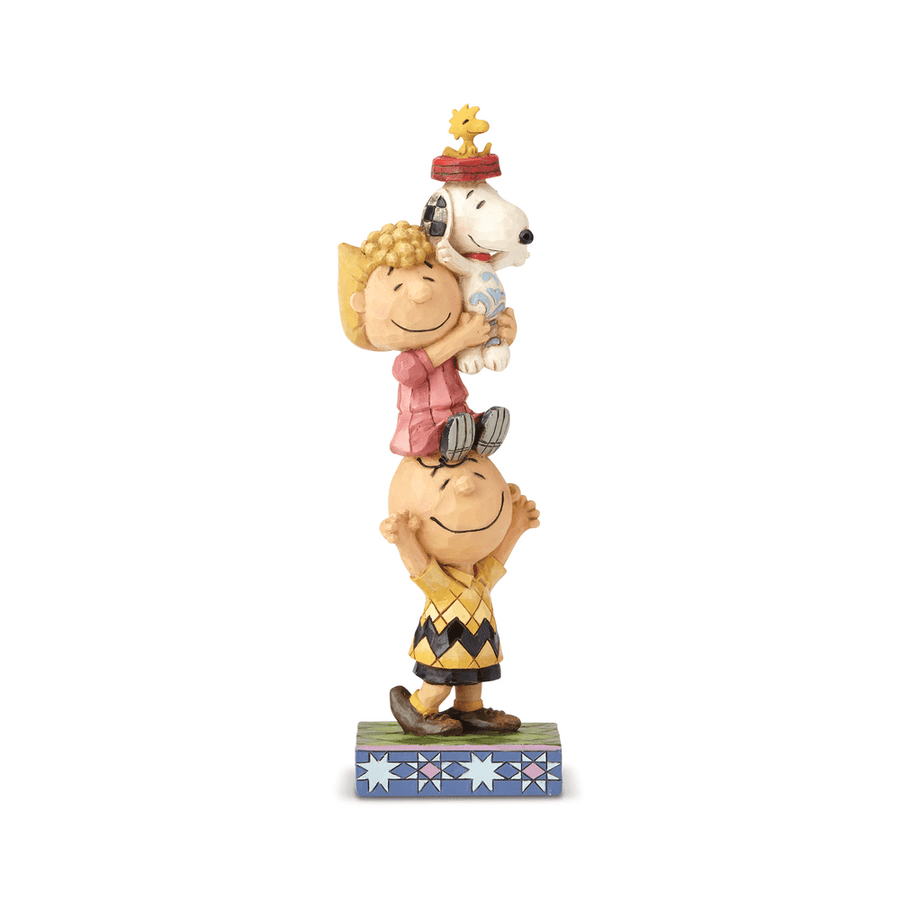 Jim Shore Peanuts: Stacked Peanuts Figurine sparkle-castle