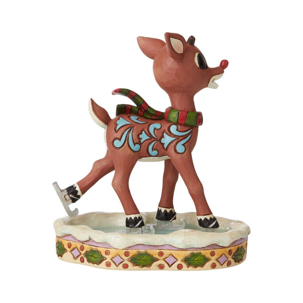 Jim Shore Rudolph Traditions: Ice Skating Figurine sparkle-castle