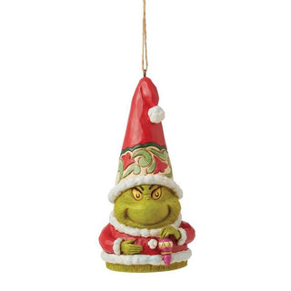Jim Shore The Grinch: Grinch Gnome Holding Ornament Hanging Ornament sparkle-castle