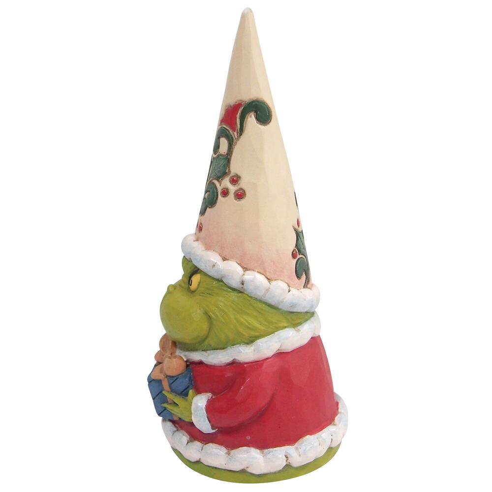 Jim Shore Grinch: Grinch Gnome Holding Present Figurine sparkle-castle