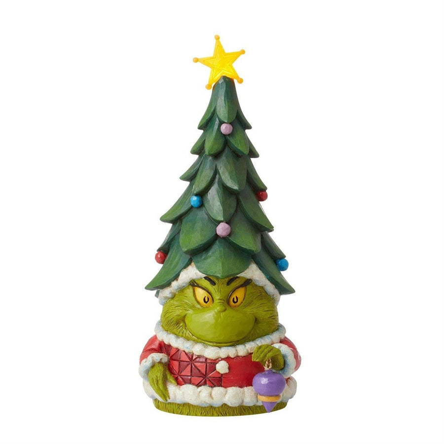 Jim Shore The Grinch: Grinch Gnome with Lit Star Christmas Tree Hat Figurine sparkle-castle