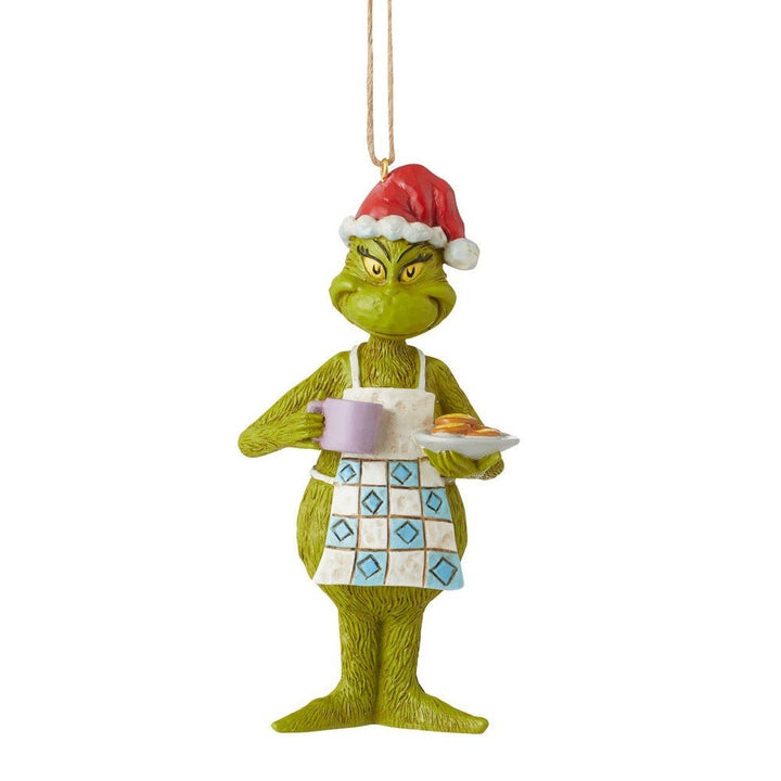 Jim Shore Grinch: Grinch Apron Cookies Hanging Ornament sparkle-castle