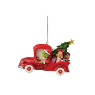 Jim Shore The Grinch: Grinch in Red Truck Hanging Ornament sparkle-castle
