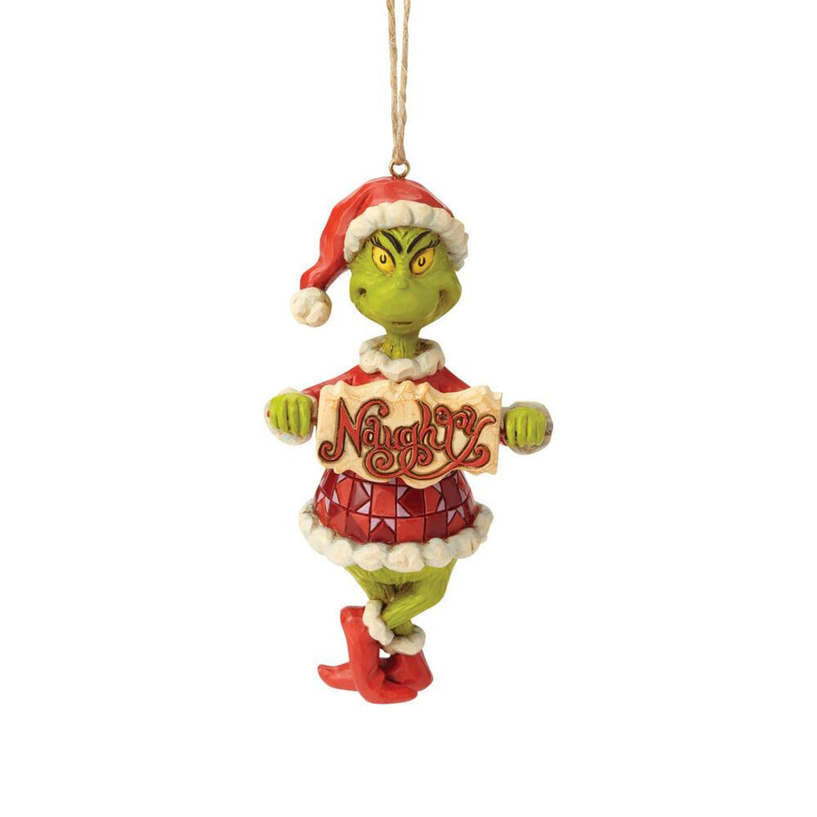 Jim Shore Grinch: Grinch Naughty Nice Hanging Ornament sparkle-castle