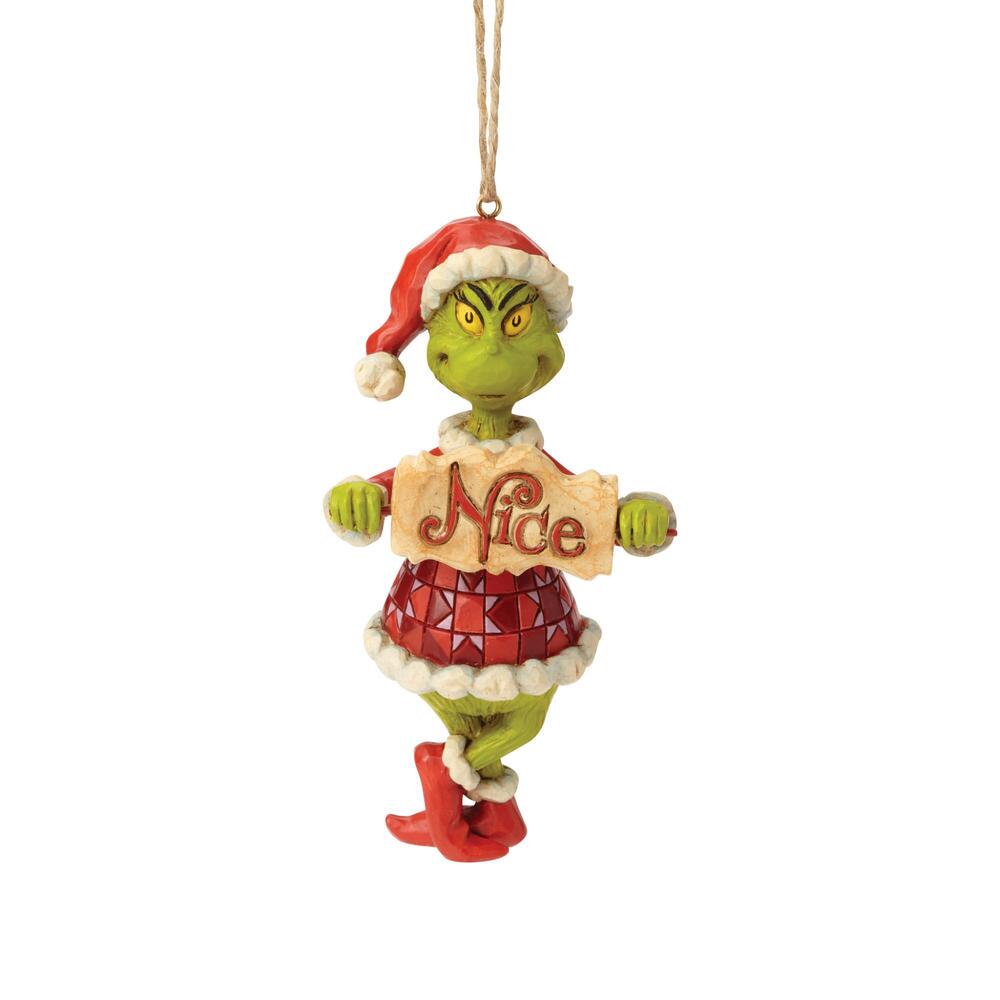 Jim Shore Grinch: Grinch Naughty Nice Hanging Ornament sparkle-castle