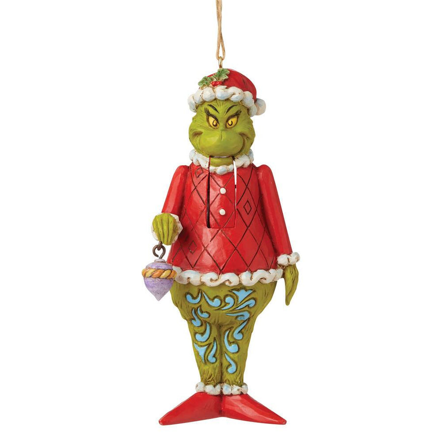 Jim Shore Grinch: Grinch Nutcracker Hanging Ornament sparkle-castle