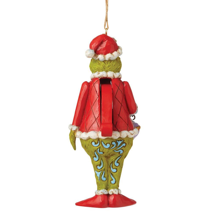Jim Shore Grinch: Grinch Nutcracker Hanging Ornament sparkle-castle
