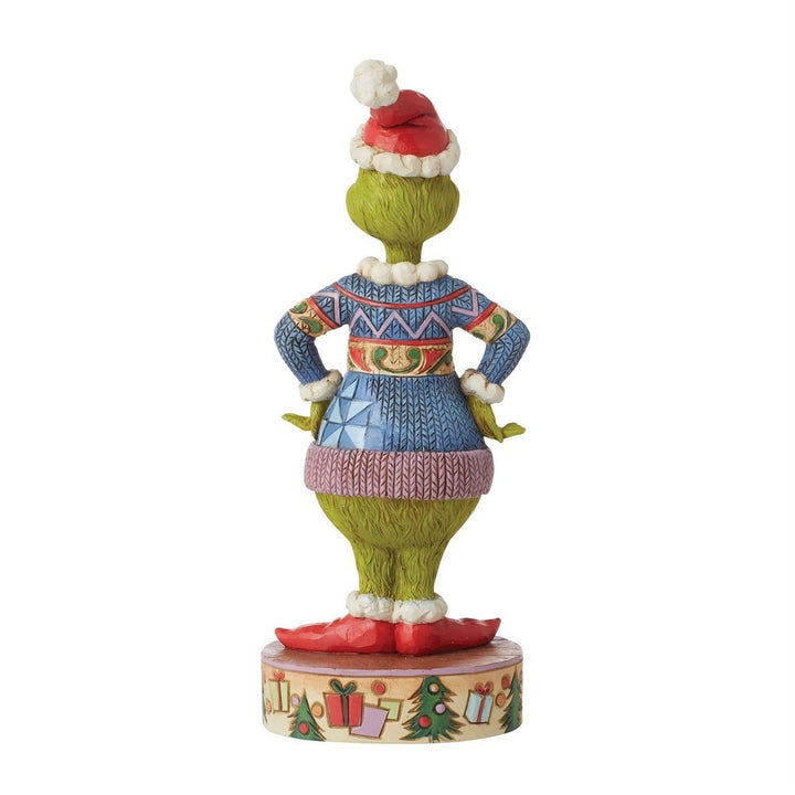 Jim Shore The Grinch: Grinch Wearing Ugly Sweater Figurine sparkle-castle