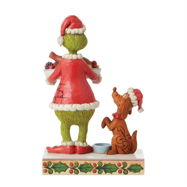 Jim Shore The Grinch: Grinch with Christmas Dinner Figurine sparkle-castle
