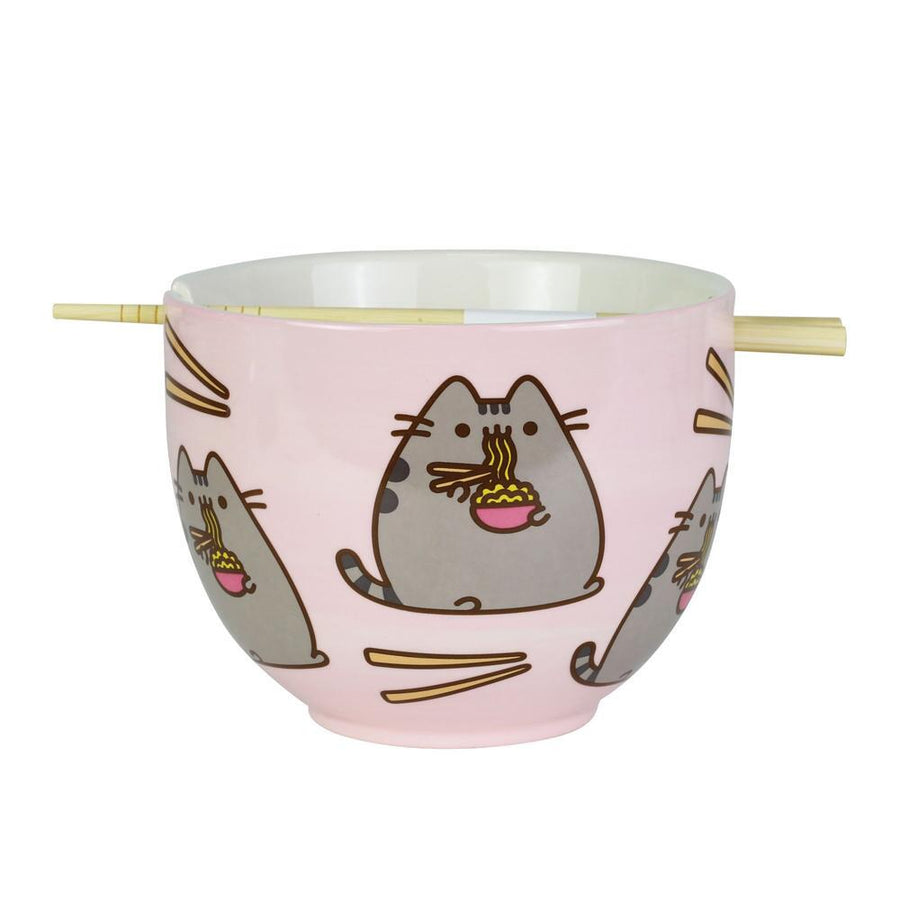 Pusheen Ramen Bowl Chopsticks Set, ", Pink sparkle-castle