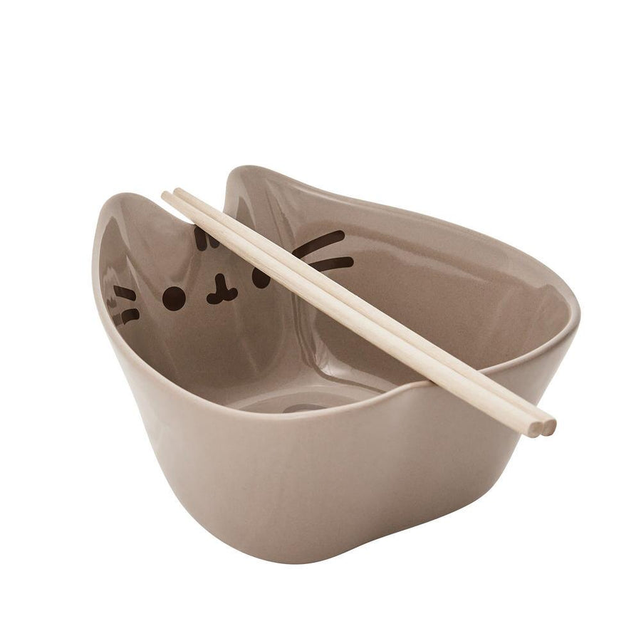 Pusheen Ramen Bowl Chopsticks Set, ", Cat Shaped sparkle-castle