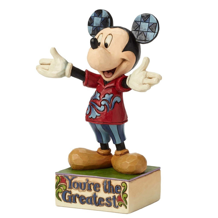 Jim Shore Disney Traditions: Father's Day Mickey Figurine sparkle-castle